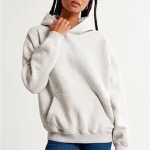 Abercrombie & Fitch Light Gray Hoodie